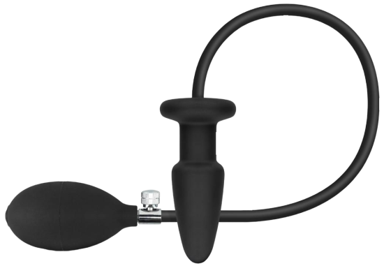 EasyToys nafukovací anální kolík černý
