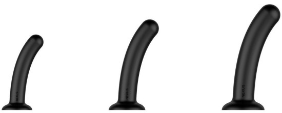 exus - Dilator Set Silicone Anal Dildos - Black