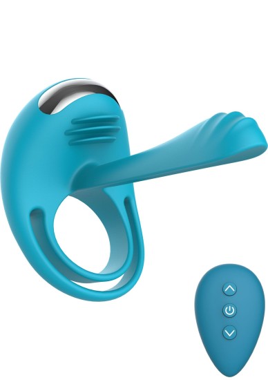 ToyJoy Happiness Passionate Joy Stick, silikonový erekční kroužek na penis a varlata