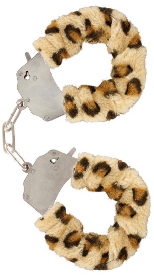 Furry CUFFS LEOPARD PLUSH pouta