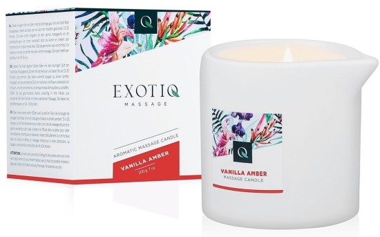 Svíčka masážní Exotiq VANILLA AMBER 200g