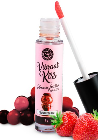 Secret Play Vibrant Kiss Lip Gloss Strawberry Gum 6 g