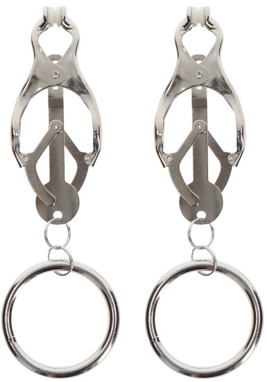 Taboom Butterfly Clamps with Ring Silver