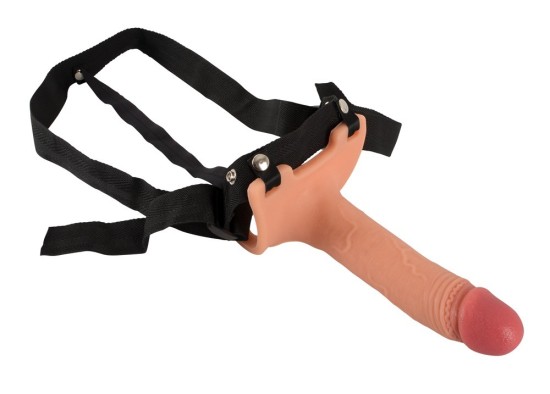 Realistixxx Strap on hinged, hollow, lifelike