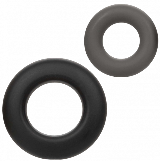 NS Novelties Renegade Erectus Black - Set of 2 Cock Rings - sada 2