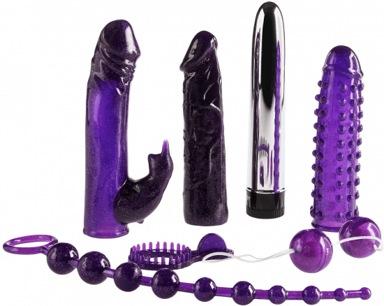 Sada erotických pomůcek Imperial Rabbit Kit Dark Purple