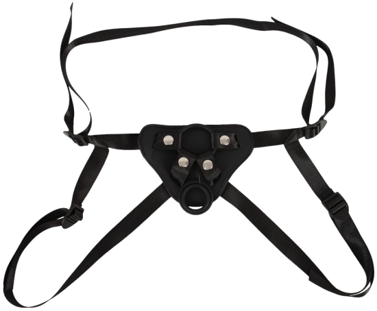 Vegan Fetish Comfortable Adjustable Strap On Black