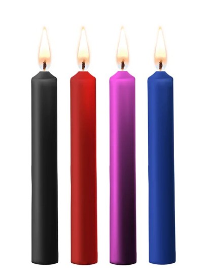 Ouch! Teasing Wax Candles Parafin 4 pack Mixed Colors