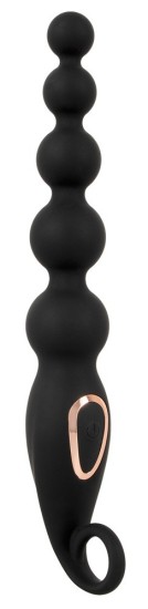Anos Anal Beads with Vibration Black