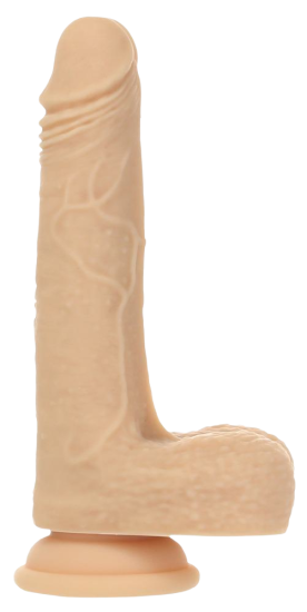 Naked Addiction 7.5" Rotating & Thrusting Vibrating Dong with Remote Skin