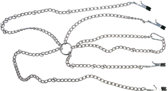 Fetish Collection Harness with Clamps