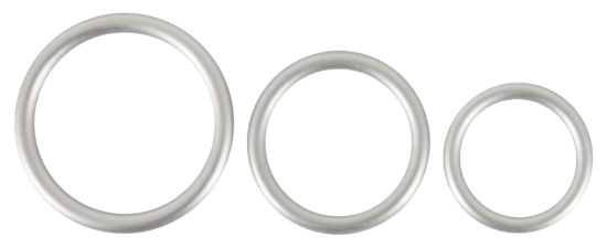 You2Toys Metallic Silicone Cock Ring Set