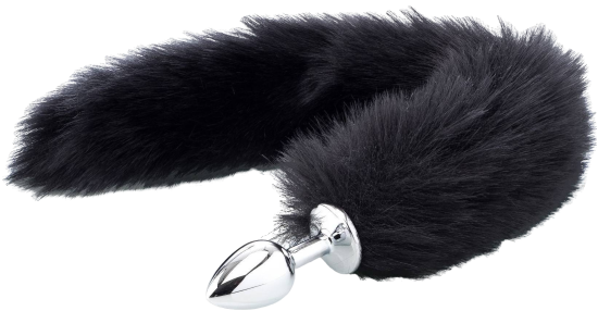 ZENN Deluxe Fluffy Fox Plug - Black