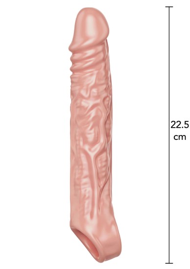 Get Real by ToyJoy Extension Sleeve X-Large, tělový návlek na penis 22,5 x 4 cm