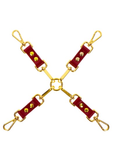Taboom Bondage in Luxury Hogtie Red