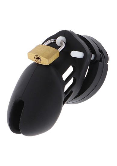 Hidden Desire Extreme Chastity Cock Cage Short Silicone pás cudnosti pro muže 55 mm