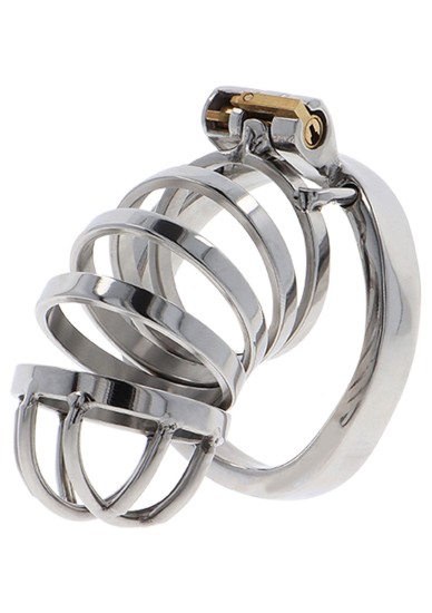 Hidden Desire Extreme Chastity Cock Cage Metal, kovový pás cudnosti pro muže 60 mm