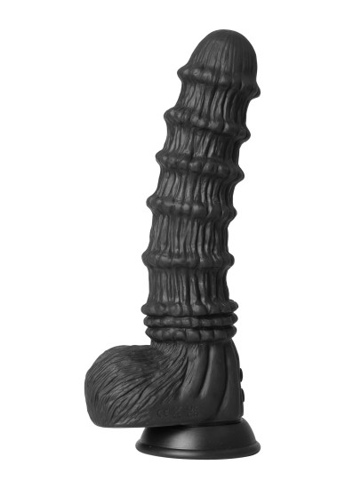 Hidden Desire Extreme Vibrating Dragon Monster Dildo Black