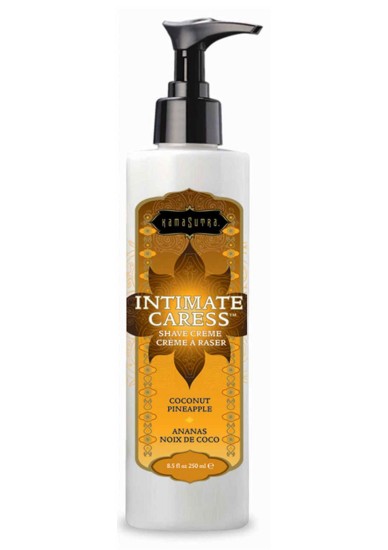 KamaSutra Intimate Caress Luxury Shave Cream Coconut Pineapple - Luxusní krém na holení Kokos-Ananas 250ml