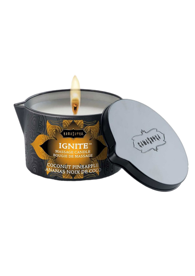 KamaSutra Ignite Massage Oil Candle Coconut Pineapple 170g