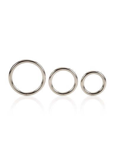 Silver Ring set kovových kroužků 3 ks