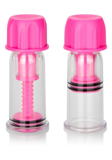 Přísavky na bradavky California Exotics Vacuum Twist Suckers