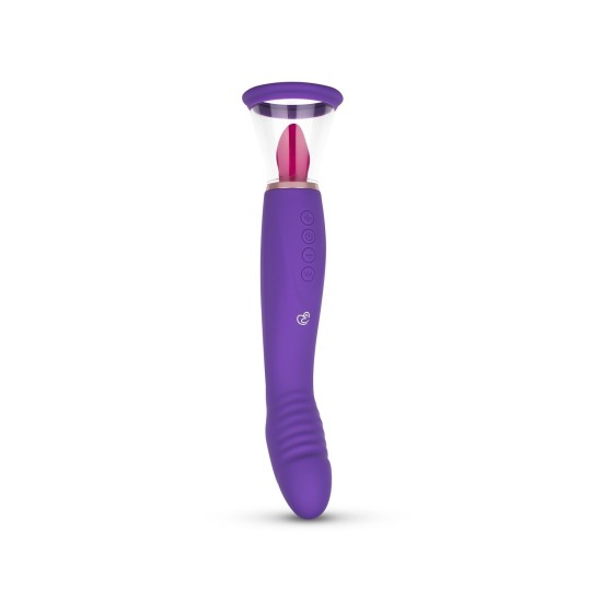 EasyToys Pleasure Pump with G Spot Vibrator pumpa se stimulačním jazýčkem a vibrátorem na bod G