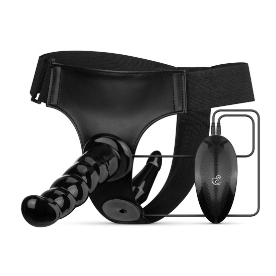 Easytoys Fetish Collection Vibrating Strap On Set