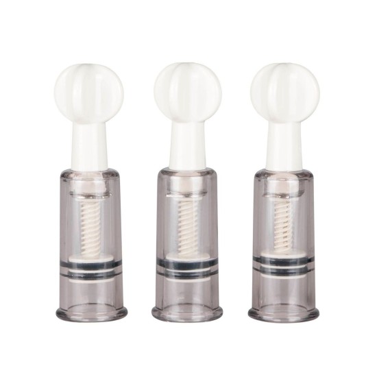 EasyToys Fetish Nipple & Clit Suckers 3 pcs, sada 3 ks přísavek