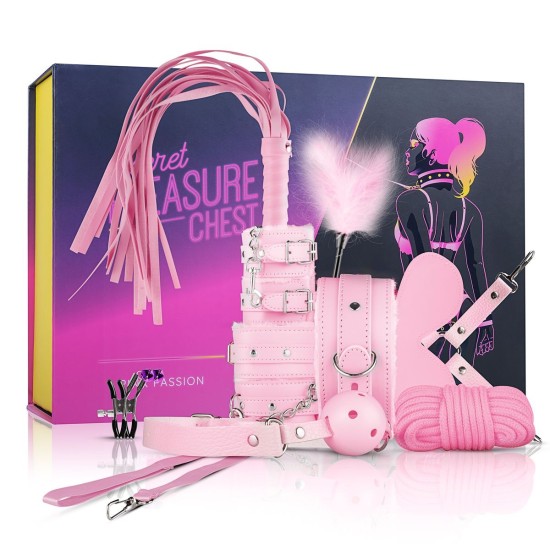 Secret Pleasure Check Black erotická sada