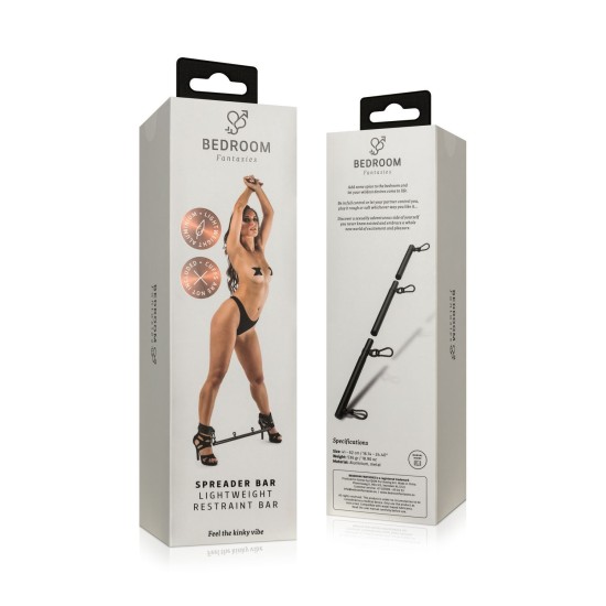 Bedroom Fantasies Adjustable Spreader Bar Black