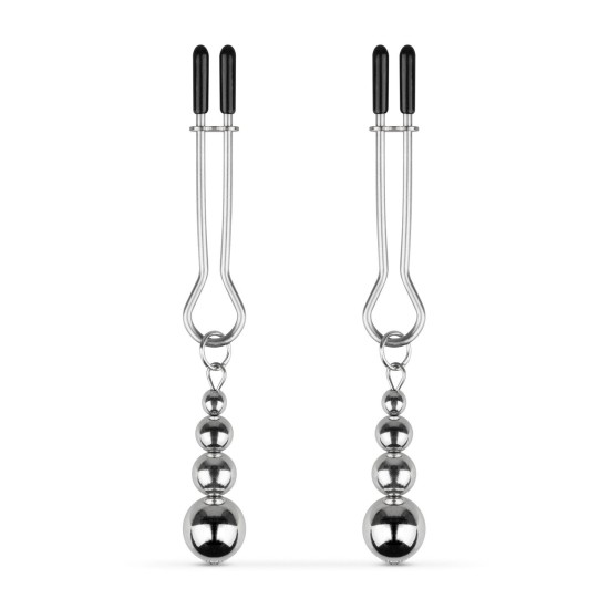 Bedroom Fantasies Nipple and Clitoris Clamps Silver