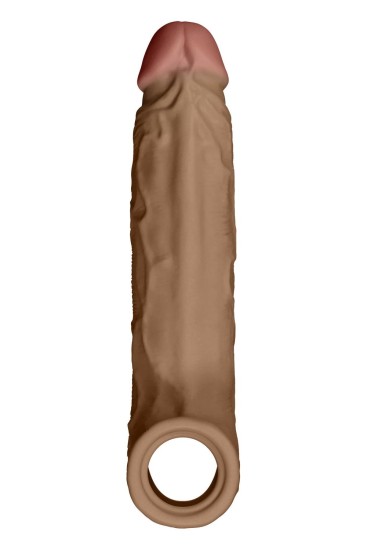 Shaft Sheath Model F 6.9 Inch - nakładka na penisa, Béžový