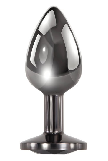 Evolved Black Gem Anal Plug Small Dark Metal