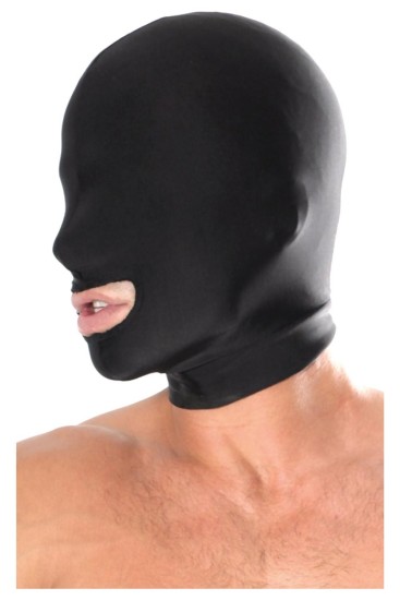 Fetish Fantasy Spandex Open Mouth Hood Maska na obličej