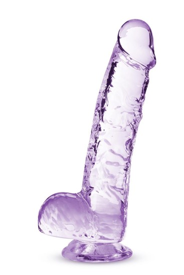 Blush Dildo NATURALLY YOURS 6INCH CRYSTALLINE fialové