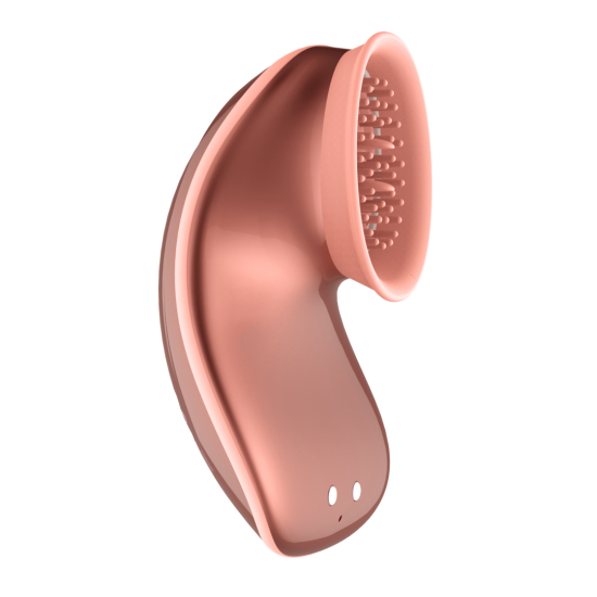 Shots Innovation Twitch Hands-Free Suction & Vibration Toy, růžová