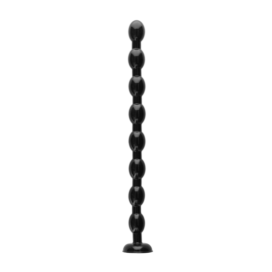 Ouch! Ass Snake Beaded Dildo Black 50cm