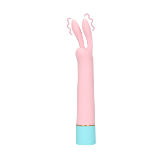 LOVELINE Mini Rabbit Vibrator with USB Charger - Cherry Chiffon