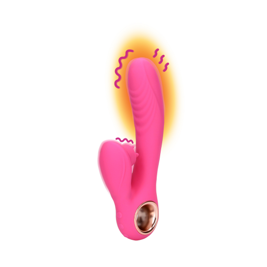 Loveline Tongue Flickering & Heating Rabbit Exuberant Pink