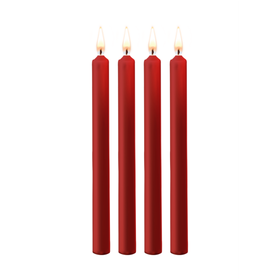 OUCH! Teasing Wax Candles - 4 Pieces - Large - Red