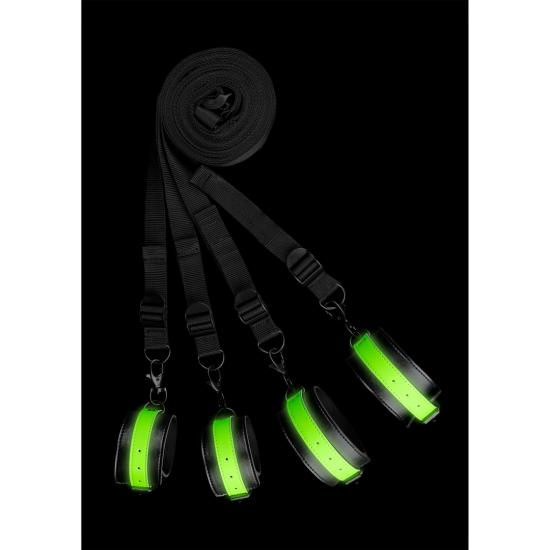 Ouch! by Shots Glow in the Dark Attachement Set for Bed Bindings