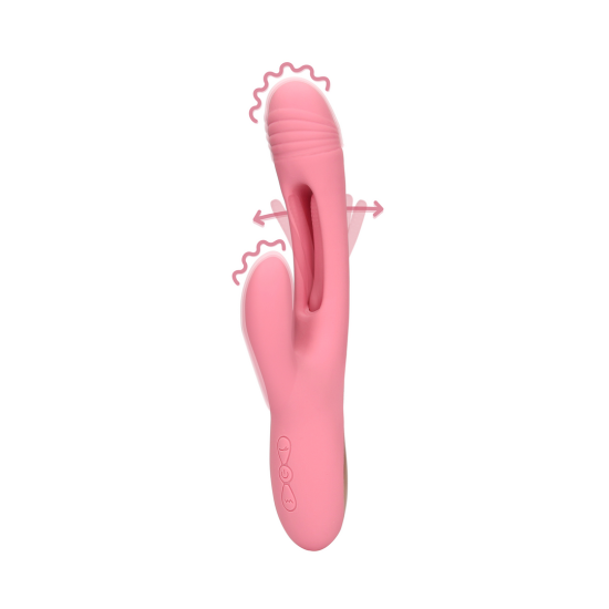 LOVELINE Flapping G-Spot Rabbit Vibrator - Pink Arabesque