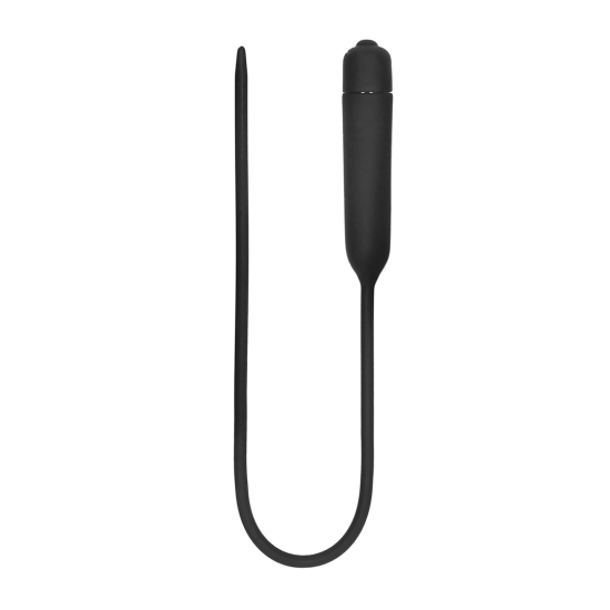Ouch! Silicone Vibrating Bullet Plug Extra Long Urethral Sounding