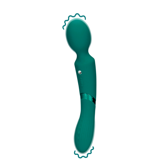 Shots Loveline Double Sided Vibrating Wand a vibrační masážní hlavice 23,5 x 3,5 cm