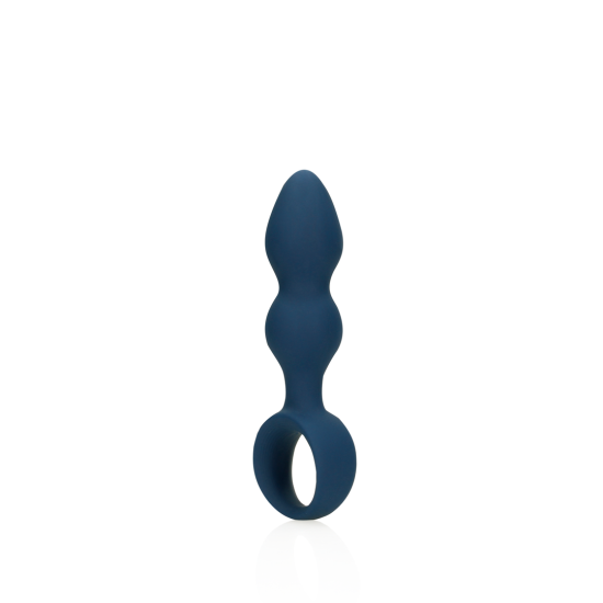 Shots Loveline Teardrop Shaped Anal Plug Medium, silikonový anální kolík 15 x 2,3–3,4 cm