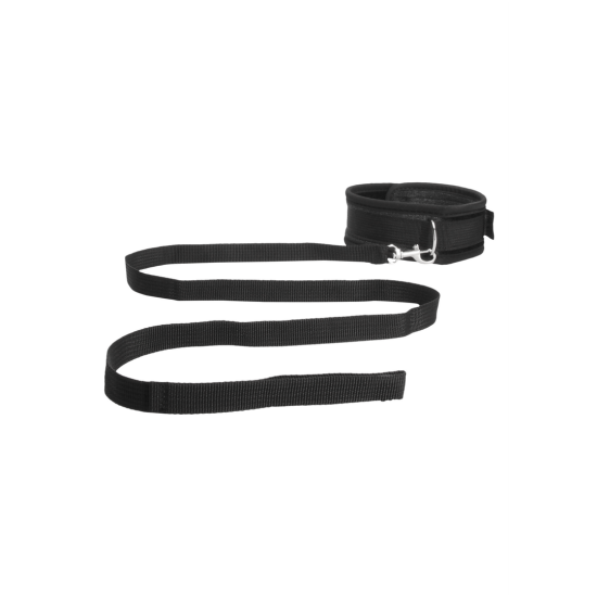 OUCH! Velvet Adjustable Collar with Leash