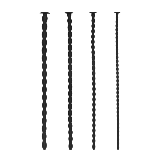 Ouch! Silicone Spiral Screw Plug Set Advanced Urethral Sounding