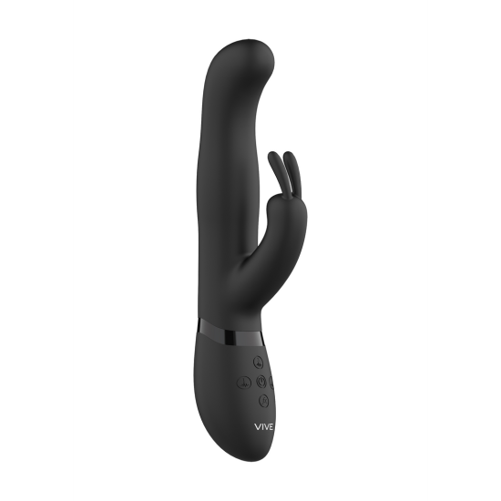VIVE Izara - Rotating Beads Rabbit Vibrator - Black