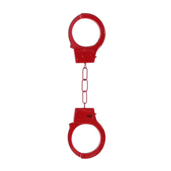 Ouch! Beginner"S Handcuffs Red Kovová pouta Červená Czerwony